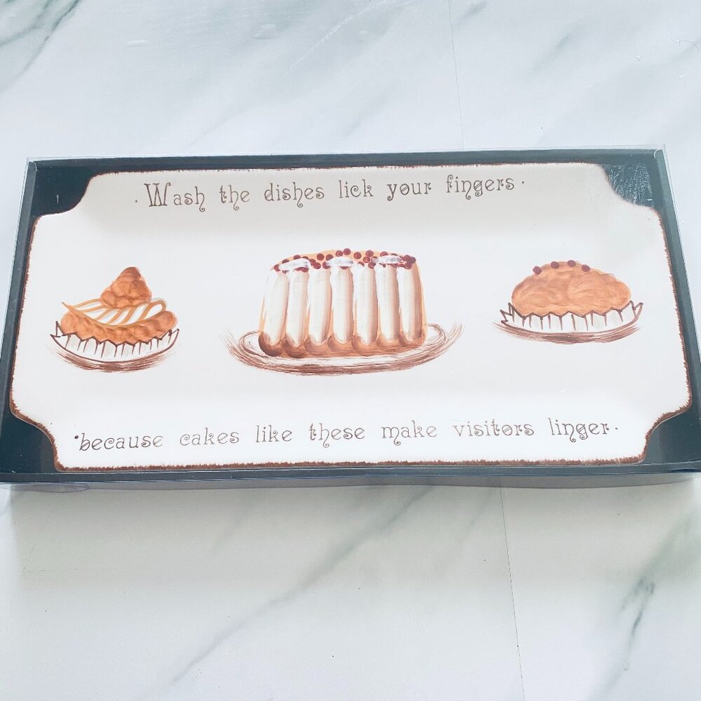 BNIB Dutch Design Collection and SOLIDS - Desert Platter Cake Pastries Dish